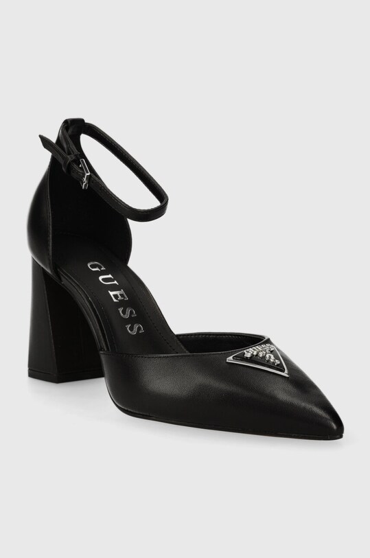 Kožené lodičky Guess BARSYN FLPBSY.LEA08.BLACK černá SS24