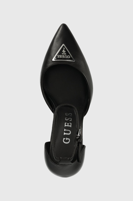 Guess pantofi de piele BARSYN negru FLPBSY.LEA08.BLACK