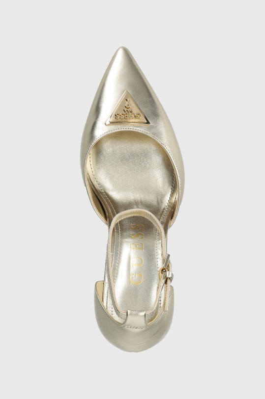 Kožené lodičky Guess BARSYN zlatá FLPBSY.LEM08.PLATI