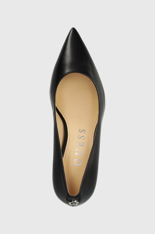 Guess stilettos de piele BRAVO4 negru FLPBV4.LEA08.BLACK