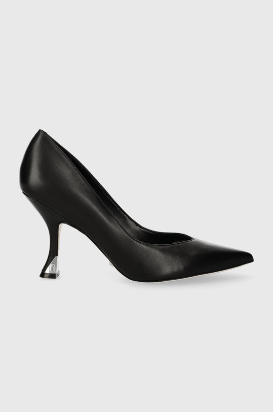 Guess szpilki skórzane BYNOW4 szpilka czarny FLPBY4.LEA08.BLACK