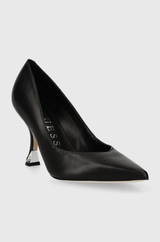 Guess szpilki skórzane BYNOW4 FLPBY4.LEA08.BLACK czarny SS24