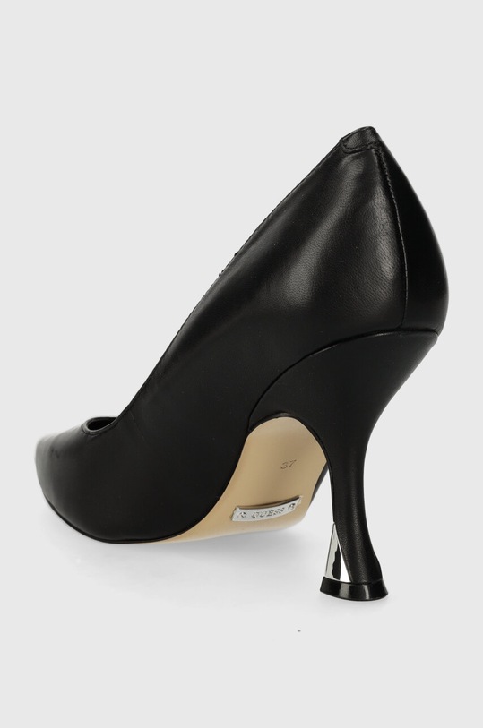 Obuwie Guess szpilki skórzane BYNOW4 FLPBY4.LEA08.BLACK czarny