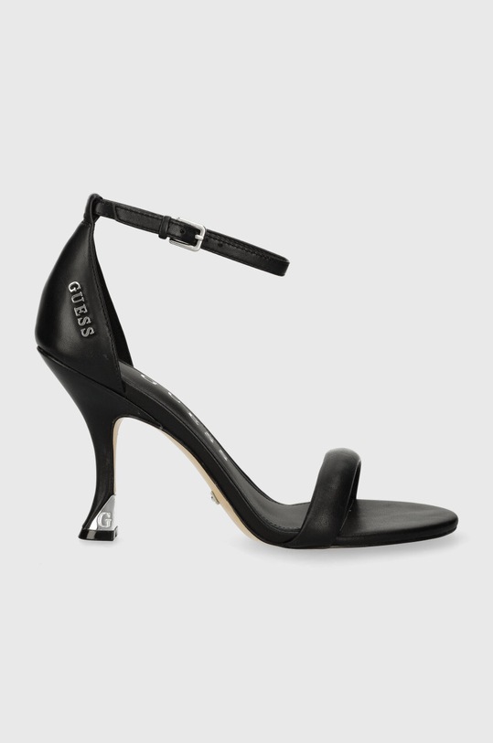Guess sandały skórzane KABECKA pozostałe czarny FLPKAB.LEA03.BLACK