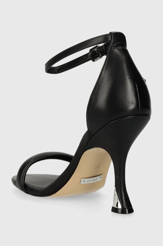 Obuwie Guess sandały skórzane KABECKA FLPKAB.LEA03.BLACK czarny