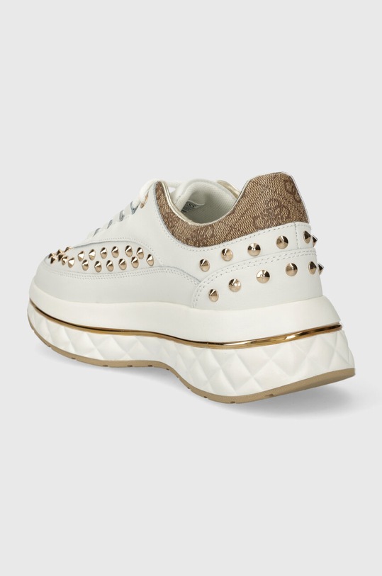 Obuv Kožené tenisky Guess KYRA FLPKYR.LEM12.WHITE biela