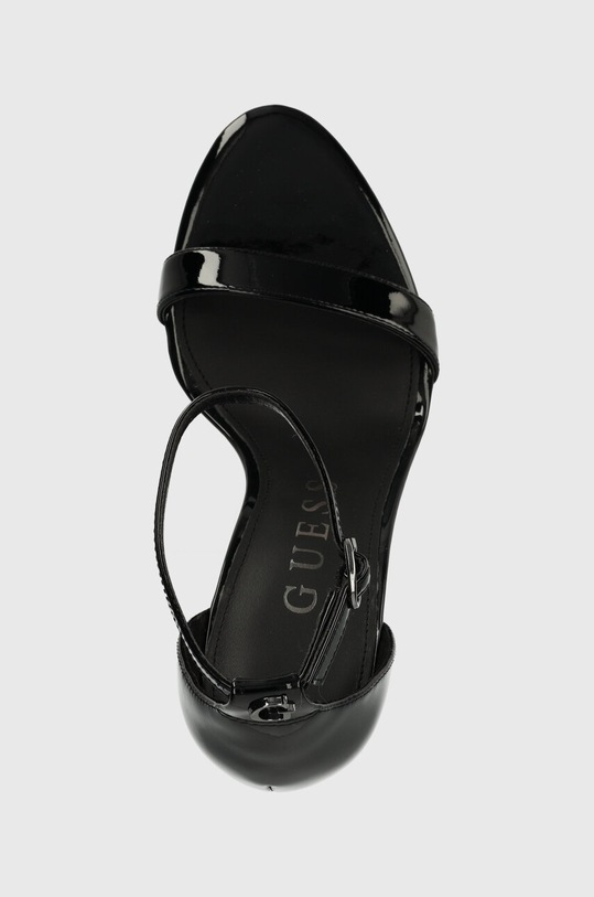 Guess sandale de piele NANY negru FLPNAN.PAT03.BLACK