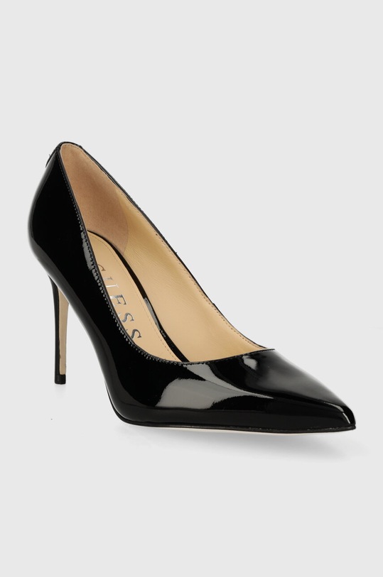 Guess szpilki skórzane RICA7 FLPRC7.PAT03.BLACK czarny SS24