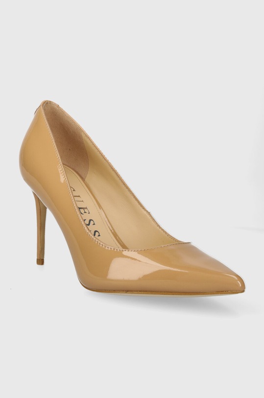 Guess stilettos de piele RICA7 FLPRC7.PAT03.NUDE bej SS24