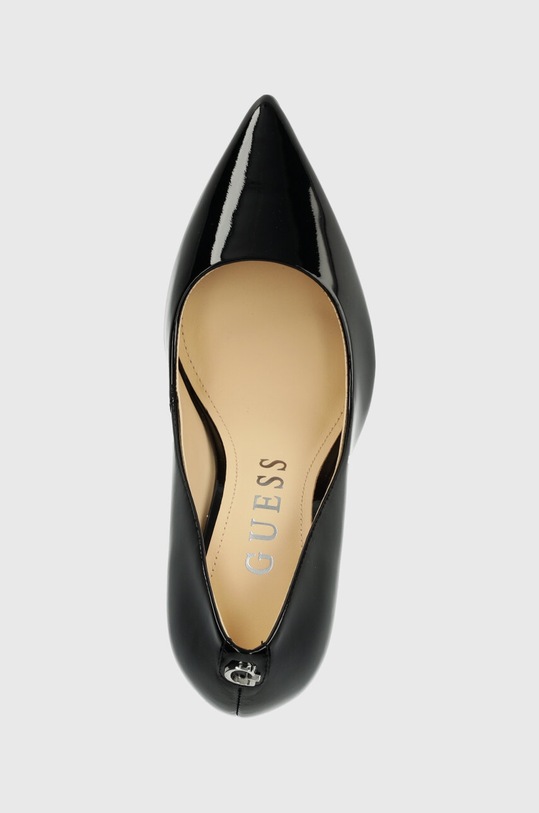 Kožené lodičky Guess SABALIA6 černá FLPSB6.PAT08.BLACK