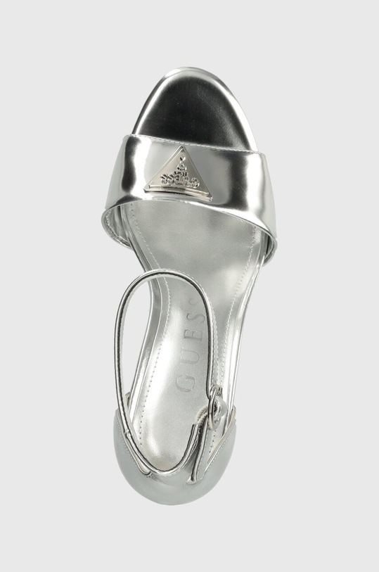 Guess sandale de piele SETON argintiu FLPSET.LEM03.SILVE