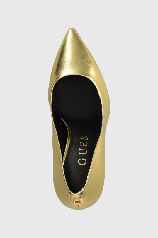 Шкіряні туфлі Guess TRACKER золотий FLPTRK.LEM08.GOLD