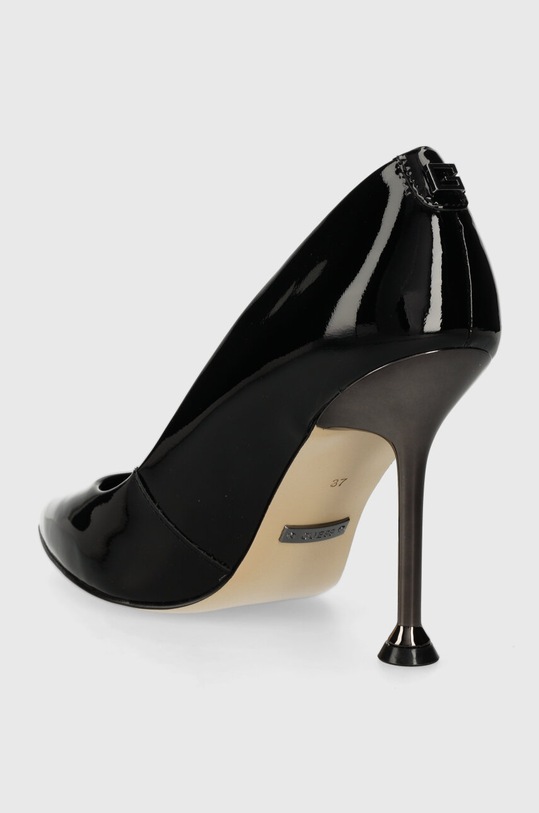 Boty Kožené lodičky Guess TRACKER FLPTRK.PAT08.BLACK černá