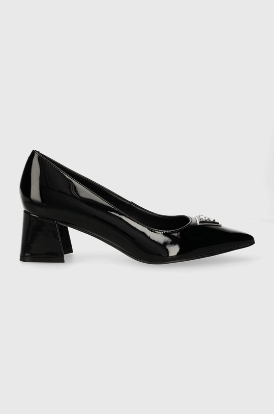 Guess czółenka skórzane ZABBI 5-8 cm czarny FLPZBB.PAT08.BLACK