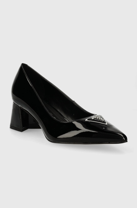Guess czółenka skórzane ZABBI FLPZBB.PAT08.BLACK czarny SS24