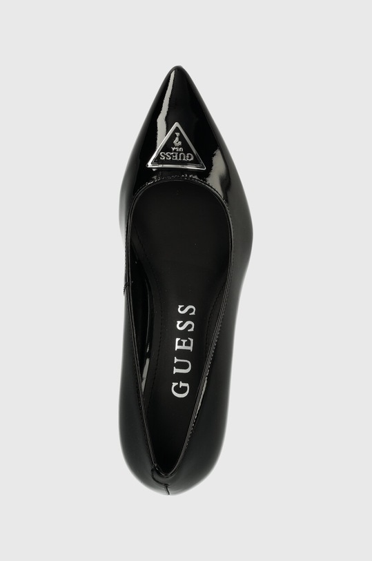 Guess czółenka skórzane ZABBI czarny FLPZBB.PAT08.BLACK