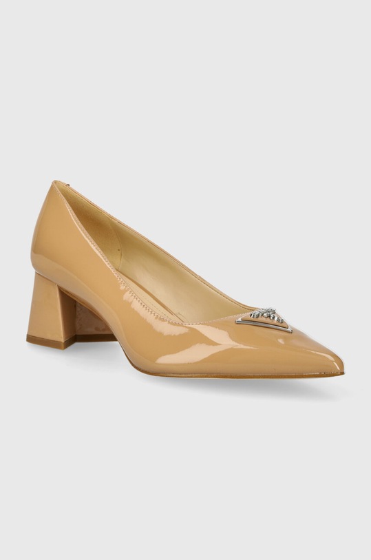 Шкіряні туфлі Guess ZABBI FLPZBB.PAT08.NUDE бежевий SS24