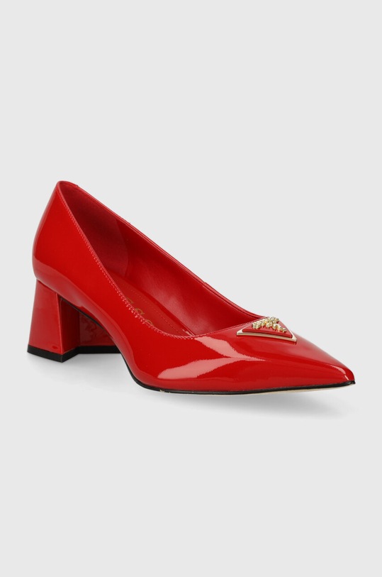 Kožené lodičky Guess ZABBI FLPZBB.PAT08.RED červená SS24
