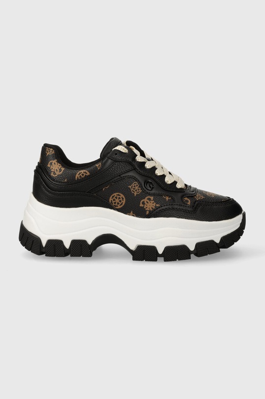 Guess sneakersy BRECKY3 imitacja skóry licowej czarny FLPBR3.FAL12.BLKBR