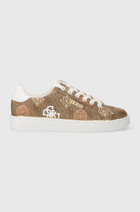 Guess sneakersy BECKIE10 płaska beżowy FLPB10.FAL12.MULTI