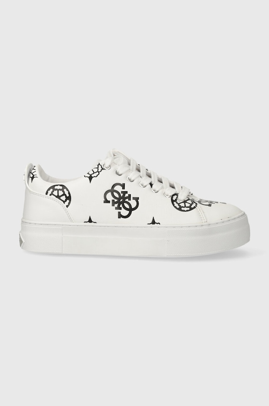 Guess sneakersy GIANELE4 imitacja skóry licowej biały FLPGN4.ELE12.WHBLK