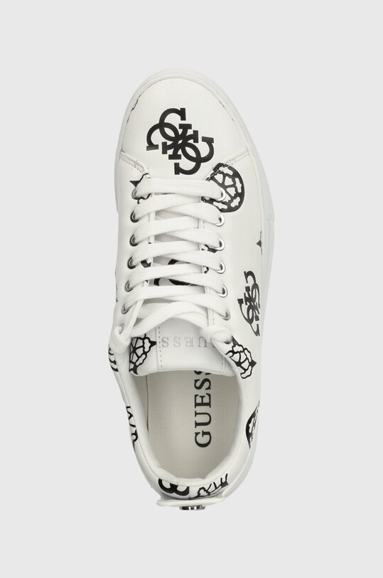 Guess sneakers GIANELE4 alb FLPGN4.ELE12.WHBLK
