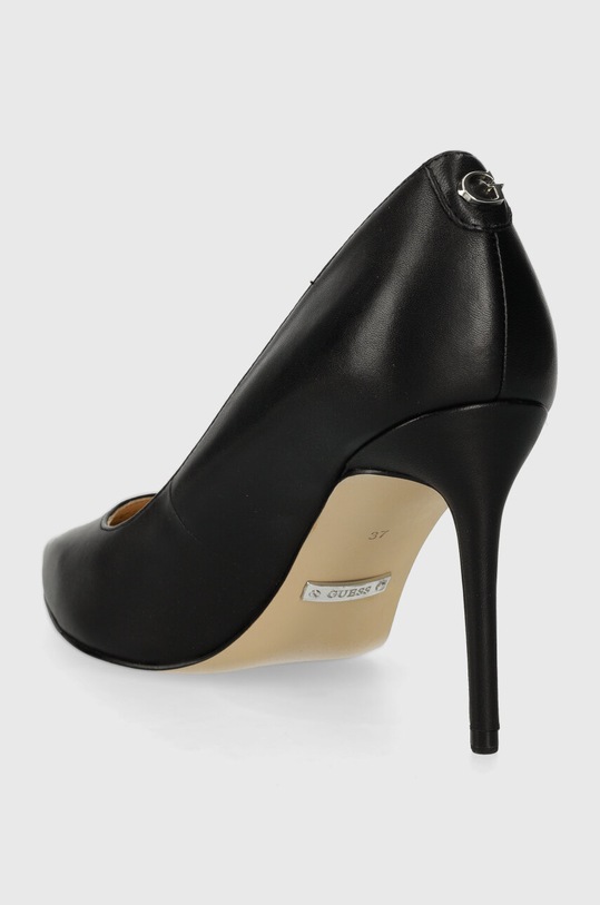 Obuwie Guess szpilki skórzane RICA7 FLPRC7.LEA03.BLACK czarny