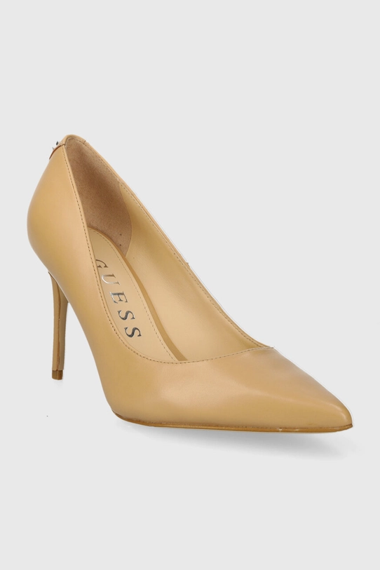 Guess stilettos de piele RICA7 FLPRC7.LEA03.SAND bej SS24