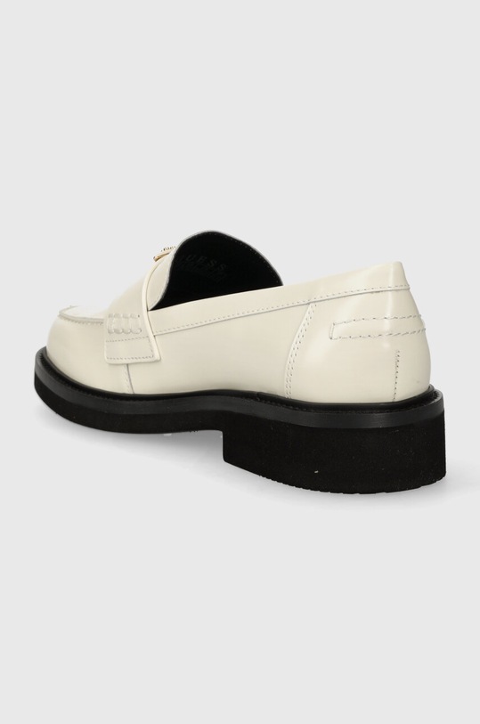 Boty Kožené mokasíny Guess SHATHA FLPSHA.LEA14.CREAM béžová