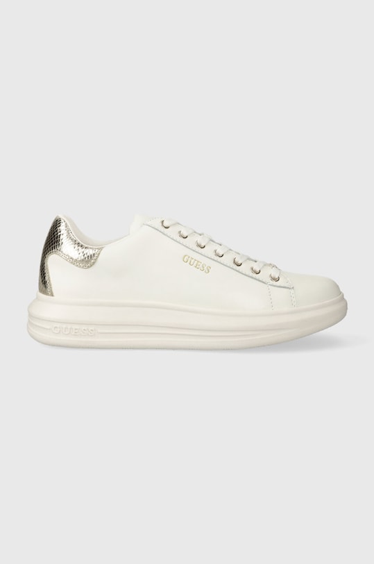 Шкіряні кросівки Guess VIBO платформа білий FL8VIB.LEA12.WHIGO