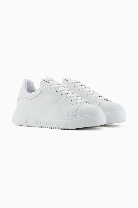 Kožené tenisky Emporio Armani X3X024.XF768.00001 biela SS24