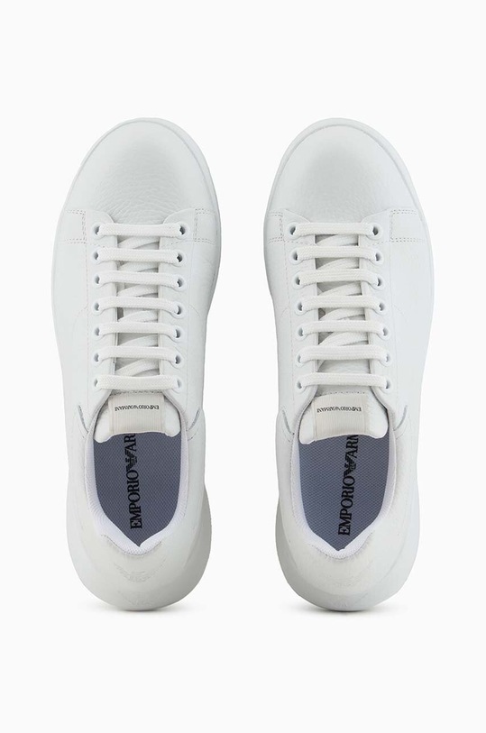 Kožené tenisky Emporio Armani X3X024.XF768.00001 biela