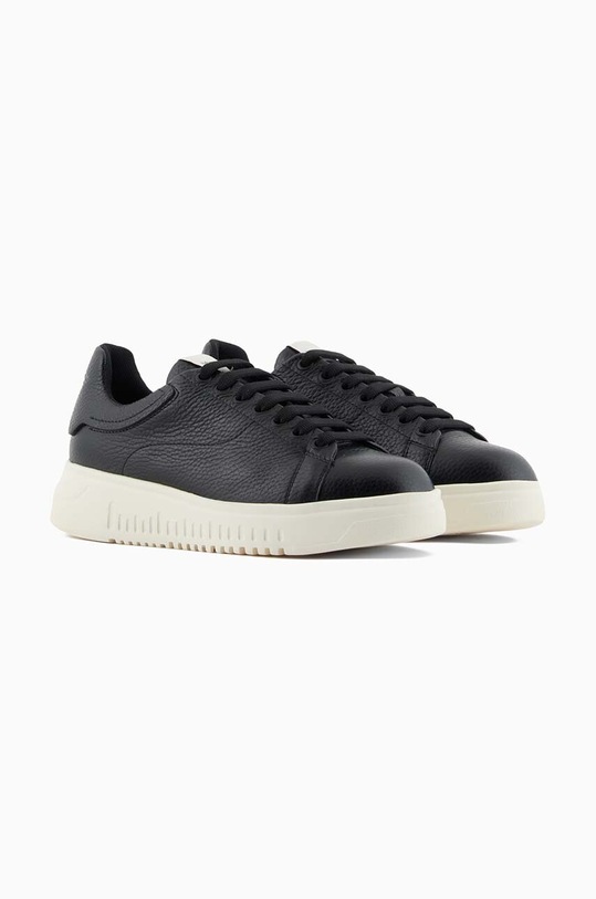 Kožené tenisky Emporio Armani X3X024.XF768.00002 čierna SS24