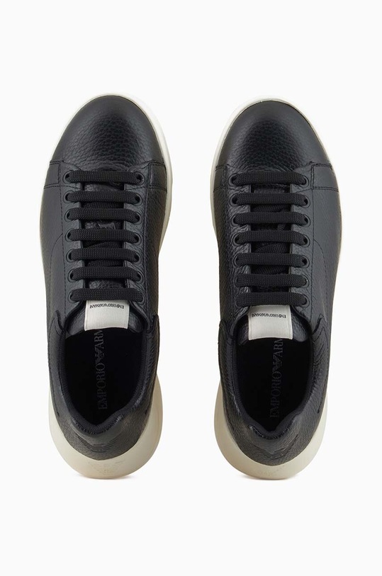 Kožené tenisky Emporio Armani X3X024.XF768.00002 čierna
