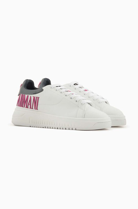 Emporio Armani sneakers din piele X3X024.XR127.C682 alb SS24