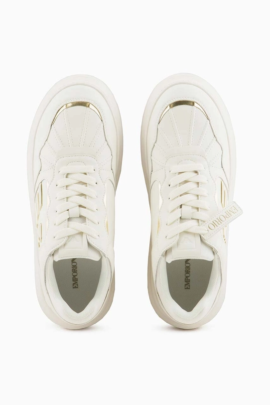 Emporio Armani sneakers din piele X3X165.XR107.C663 bej