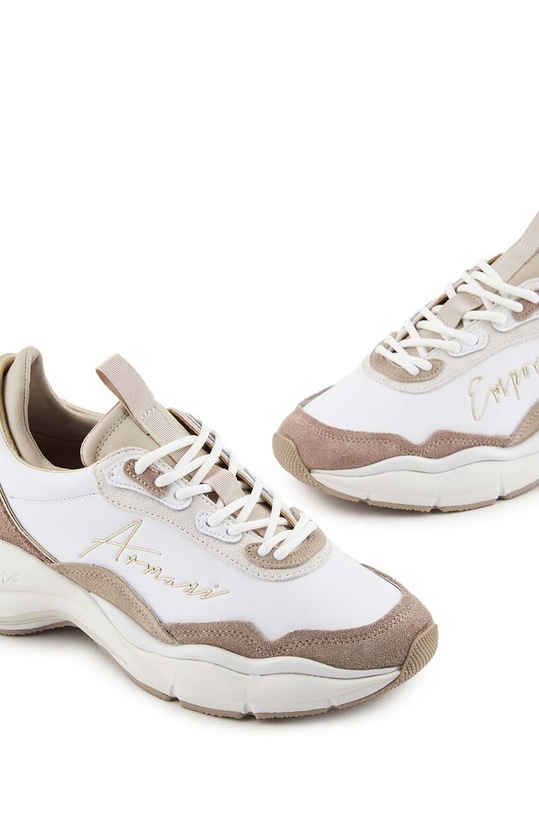 Emporio Armani sneakers din piele alb X3X215.XR120.C674
