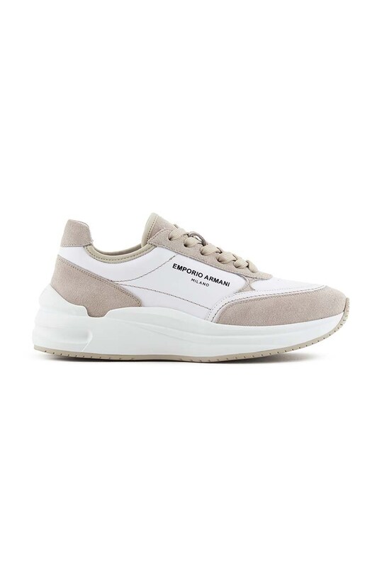 Шкіряні кросівки Emporio Armani замша білий X3X216.XR122.C680