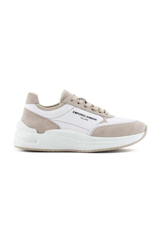 Emporio Armani sneakers din piele piele întoarsă alb X3X216.XR122.C680