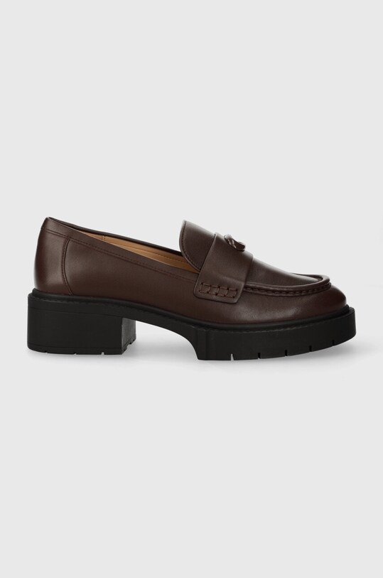 Coach mocasini de piele Leah piele maro CB990.MPL
