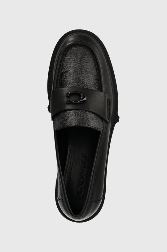Coach mokasyny skórzane Leah czarny CP757.BLK