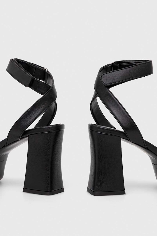 Obuwie HUGO sandały skórzane Vicky 50513175.001 czarny