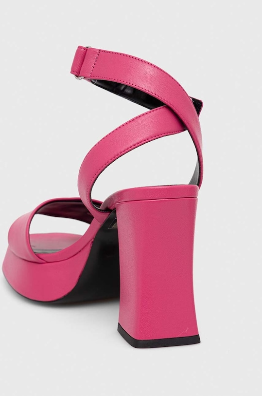 Obuv Kožené sandále HUGO Vicky 50513175.670 ružová