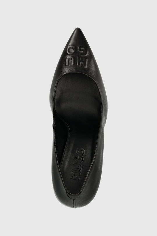 Δερμάτινες γόβες HUGO Katniss μαύρο 50513180.001