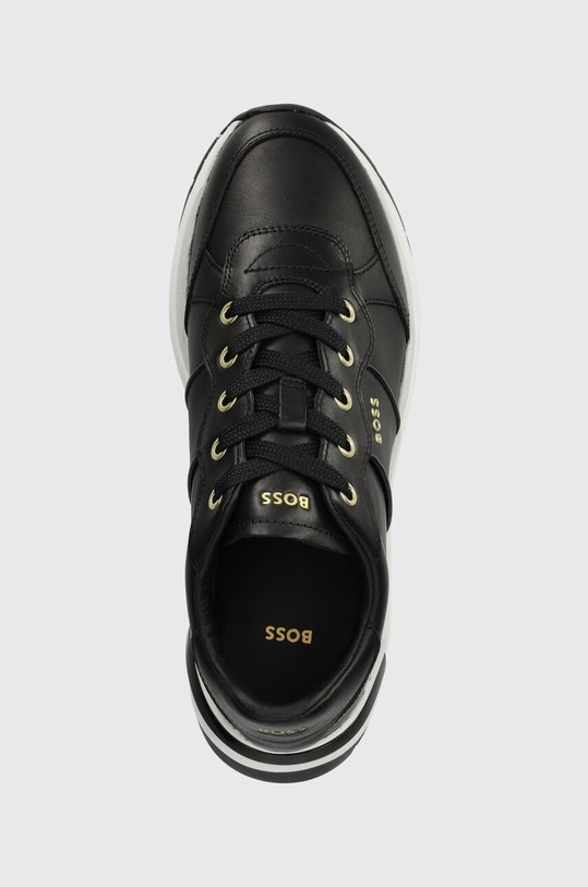 BOSS sneakersy skórzane Skylar czarny 50513412.001