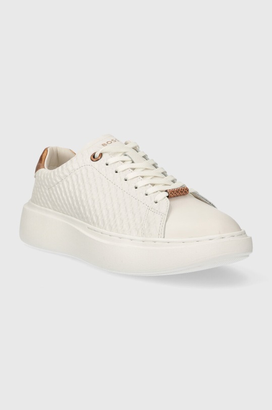 BOSS sneakersy skórzane Amber 50513433.126 biały SS24