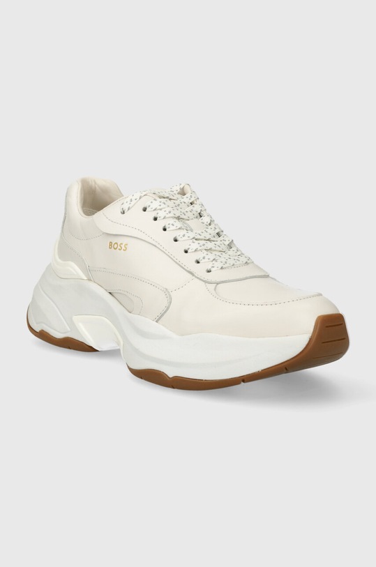 BOSS sneakersy skórzane Noa 50513441.100 biały SS24