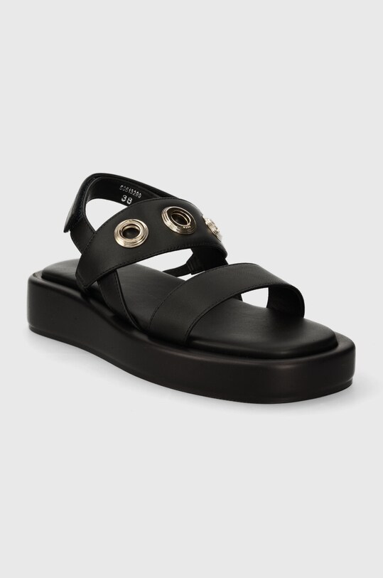 Kožené sandále BOSS Scarlet 50513299.001 čierna SS24