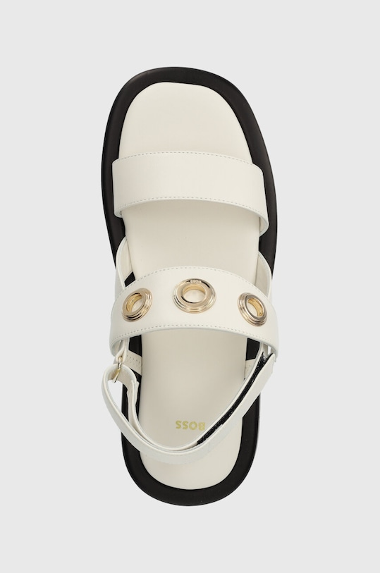 Kožené sandále BOSS Scarlet biela 50513299.118