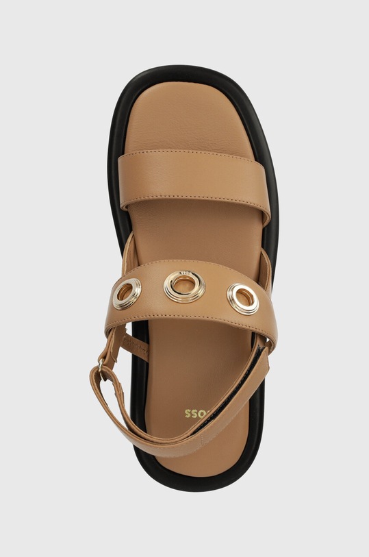 BOSS bőr szandál Scarlet bézs 50513299.260